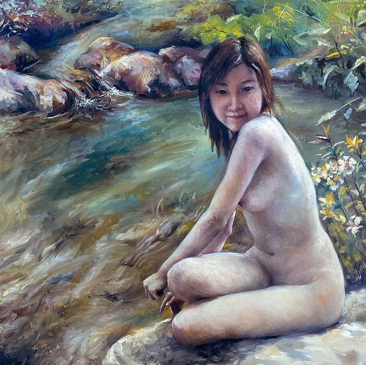 黄伟能 油画人物