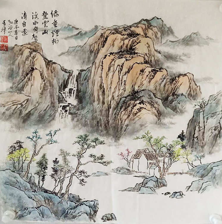 专业委员 太原市美术家协会会员 朱青峰 山水作品