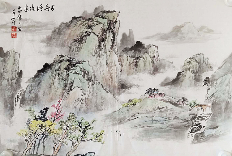 专业委员 太原市美术家协会会员 朱青峰 山水作品