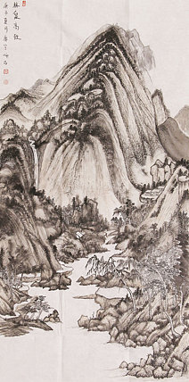 仿古精品精品 中美协山河画会创作员，满维起工作室画家 薛广宇 山水画作品