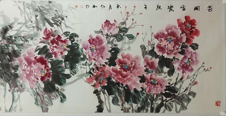 中国美术家协会会员 王佰如 精品有合影