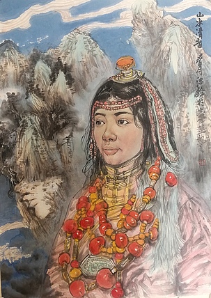 大学讲师  中央美院硕士  中美协会员 刘结锋 国画人物精品 山水清音