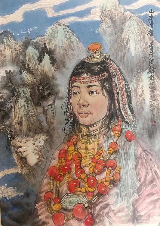 大学讲师  中央美院硕士  中美协会员 刘结锋 国画人物精品 山水清音