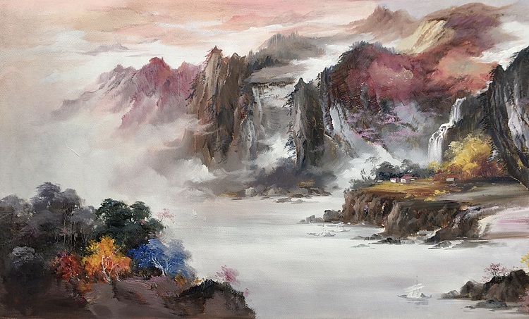 北京东方油画创作院副院长陈一茗 江河57