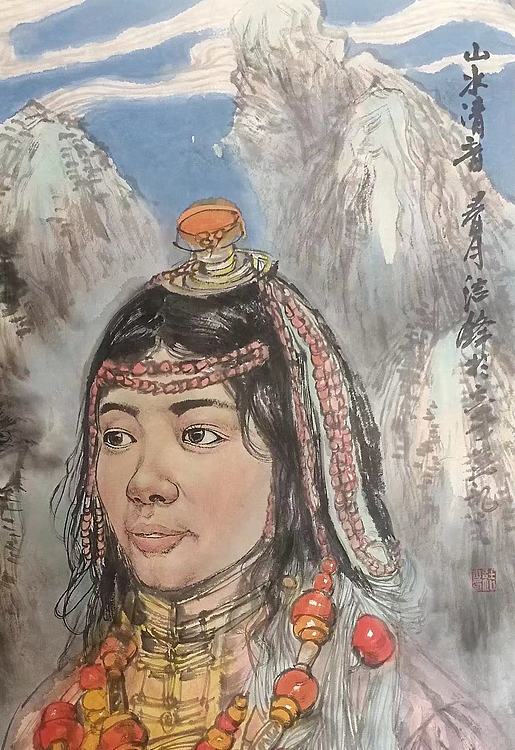 大学讲师  中央美院硕士  中美协会员 刘结锋 国画人物精品 山水清音