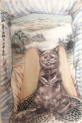 大学讲师 中央美院硕士 中美协会员 刘结锋 国画人物精品 山形花语