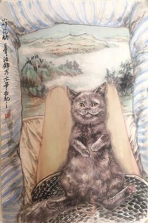大学讲师 中央美院硕士 中美协会员 刘结锋 国画人物精品 山形花语