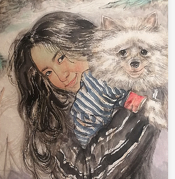 大学讲师 中央美院硕士 中美协会员 刘结锋 国画人物精品 花形有语