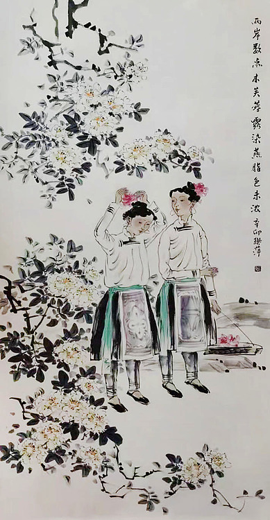 教授 四川大学艺术学院硕导  中美协会员  樊萍  国画 精品