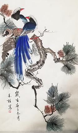赤峰画院会员 张玉柱 精品花鸟