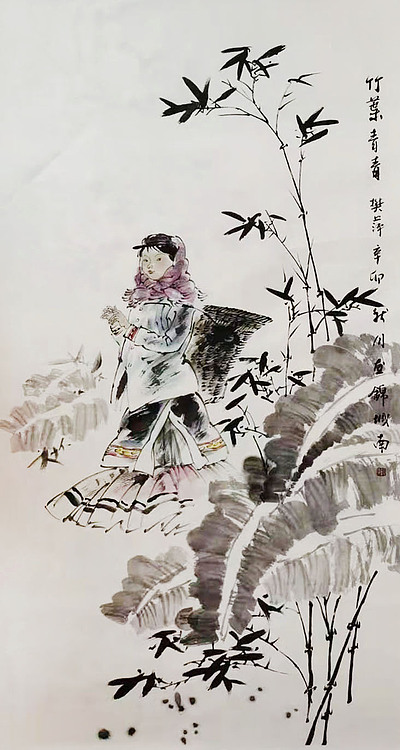 教授 四川大学艺术学院硕导  中美协会员  樊萍  国画 精品
