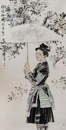 教授 四川大学艺术学院硕导  中美协会员  樊萍  国画 精品01