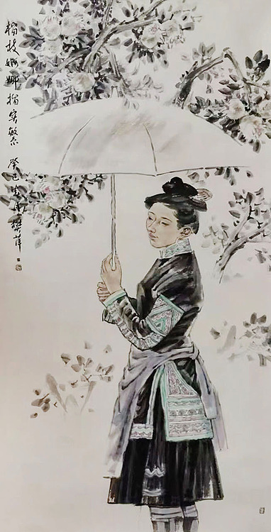 教授 四川大学艺术学院硕导  中美协会员  樊萍  国画 精品01