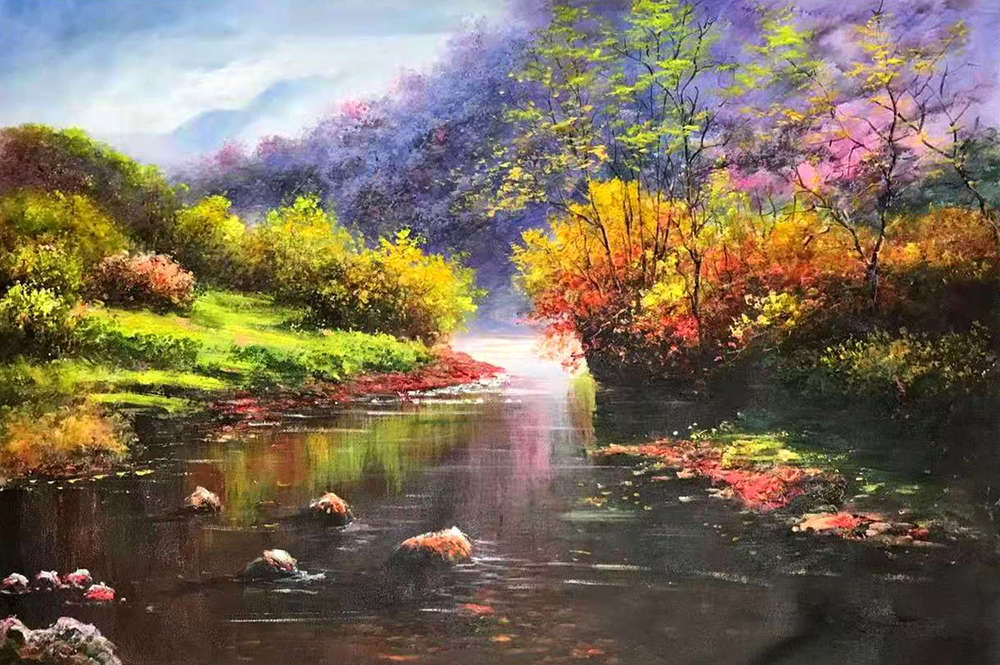 全球杰出华人油画家协会理事长 刘春建 原创油画