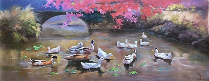 陈一茗 鸭子戏水