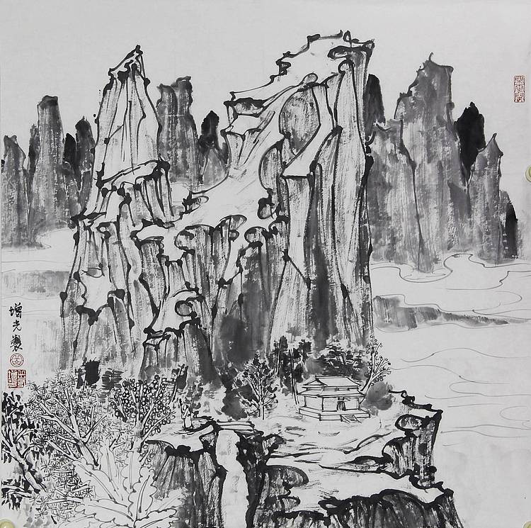 国家画院画家 岳增光 有合影视频