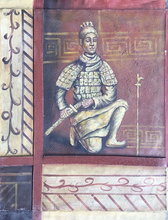 邹娜手绘油画作品《勇士》
