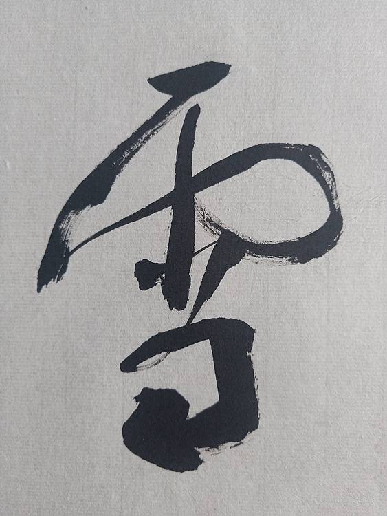 中国硬笔书法协会会员 白镇源 终南望余雪