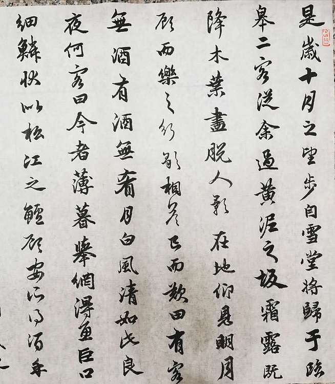 致雅轩 苏轼后赤壁赋