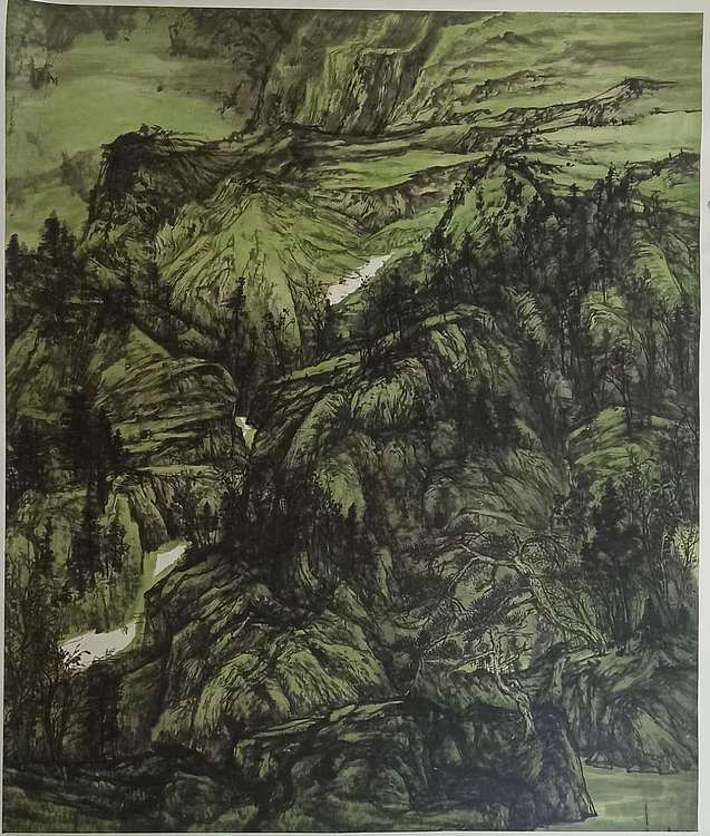 中国美术家协会会员  张桂兰 国展大创作  精品处理有合影