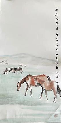 新入住平台职业画家王海荣作品50元起惠民