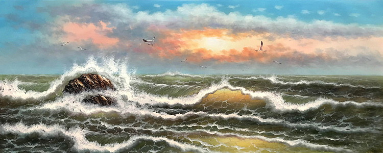 青年油画家 黄紫兰 精品油画