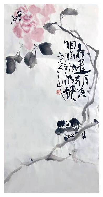 何定军写意花鸟