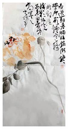何定军写意花鸟