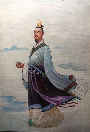张嘉應手绘油画作品《英雄》