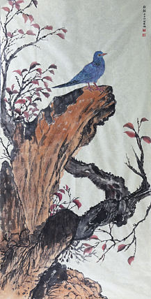 人大高研班 西安美协会员 来荣娜 花鸟画作品&nbsp; 秋韵