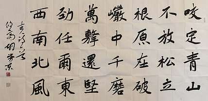 盐城市书协理事 胡荣东