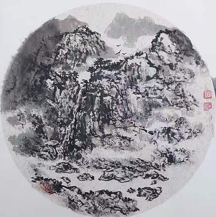 中国美术家协会会员 黄宾虹艺术研究会副会长 香港美术家协会主席  叶志华 山水