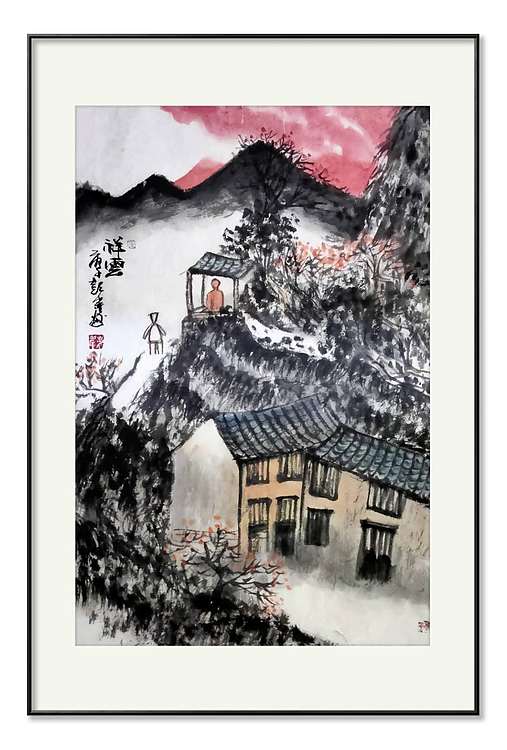 彭韦 中国陶瓷绘画艺术研究院院长   美协会员 《祥云》