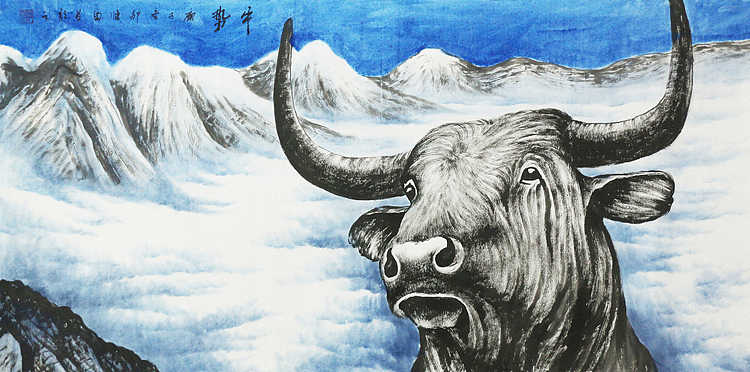 四尺精品《百牛图》系列  画家邵强