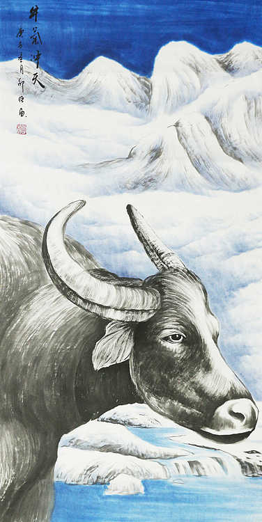 四尺精品《百牛图》系列  画家邵强