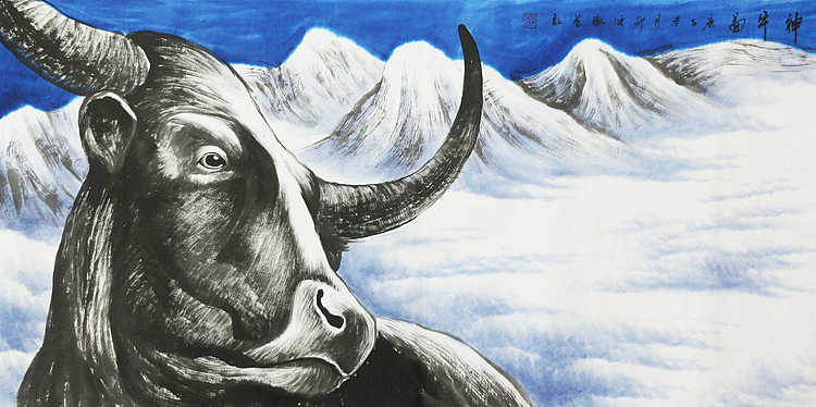 四尺精品《百牛图》系列  画家邵强