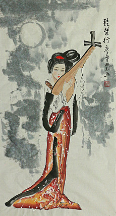 精品人物  画家刚柱