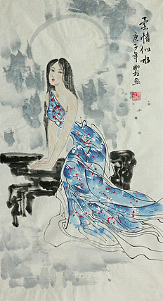 精品人物  画家刚柱