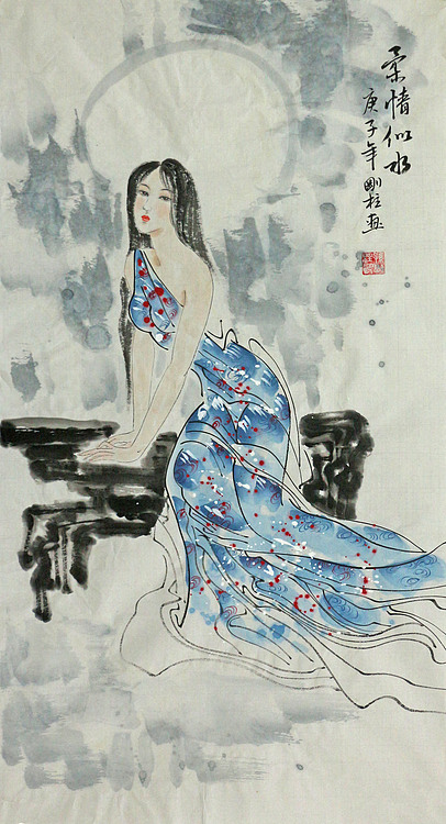 精品人物  画家刚柱