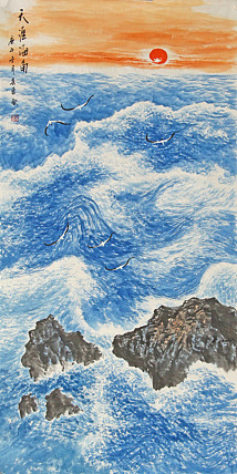 四尺整张大海—画家陈勇