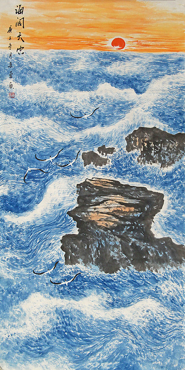 四尺整张大海&mdash;画家陈勇