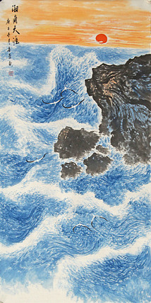 四尺整张大海&mdash;画家陈勇