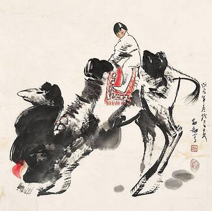 西安美术学院教授 陈忠志 《骆驼女姑》