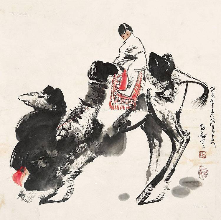 西安美术学院教授 陈忠志 《骆驼女姑》