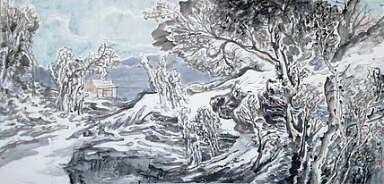 画院研究员 中国画学会理事 中国艺术研究院贾又福山水画工作室 田肃