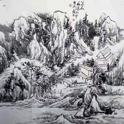 画院研究员 中国画学会理事 中国艺术研究院贾又福山水画工作室 田肃