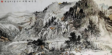 画院研究员 中国画学会理事 中国艺术研究院贾又福山水画工作室 田肃
