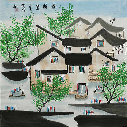 江南水乡—画家朱明