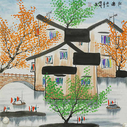 江南水乡—画家朱明