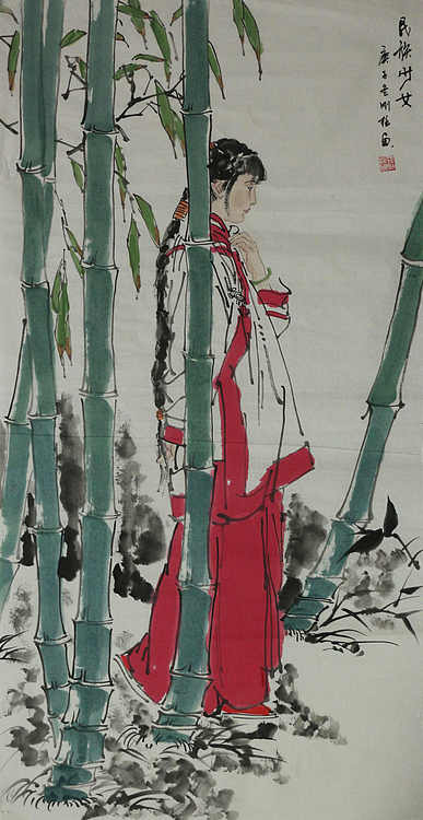 四尺精品仕女图&mdash;&mdash;画家孙刚柱147